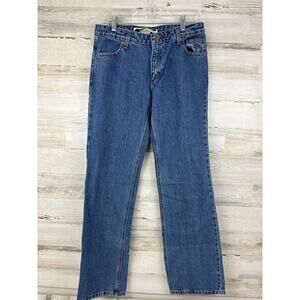 Harley-Davidson Women’s 6 Straight Leg Medium Wash Cotton Denim Biker Jeans New